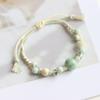 Ethnic Style Artistic Woven Jingdezhen Ceramic Hand Rope Student Children's Bracelet