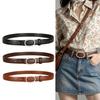 New Women's Thin Plate Buckle Belt, Jeans Belt, Women's Versatile Belt