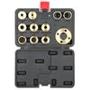 Template Router Guide Kit with Crimping Nut Adapter, Cutout Work Template Guide Bushing Kit, Cleaning Work, Dovetail Work, Hinge Milling