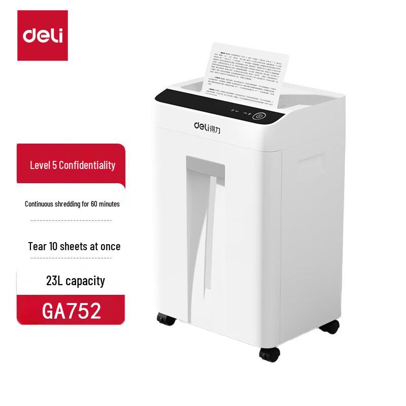 Deli Paper Shredder CN plug (adapter included)