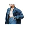 New MLB New York Yankees Denim Jacket Unisex Blue 3ADKM0341-50INS