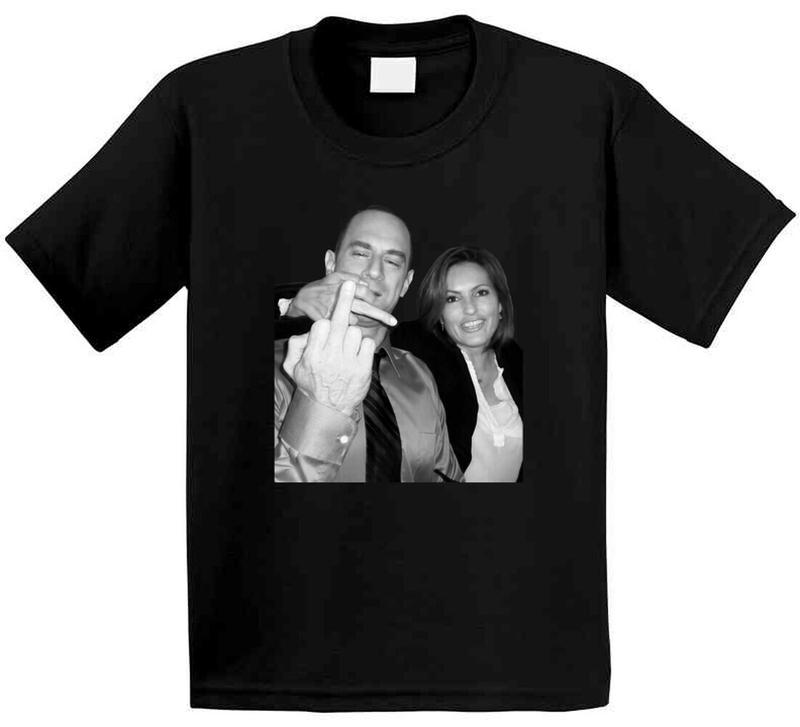 Elliot Stabler And Olivia Benson Middle Finger Unisex T-Shirt S