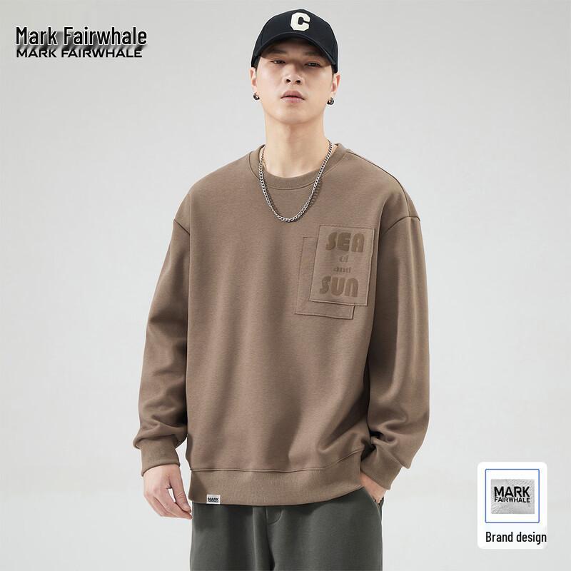 Mark Fairwhale Men's Casual Round Neck Sweatshirt