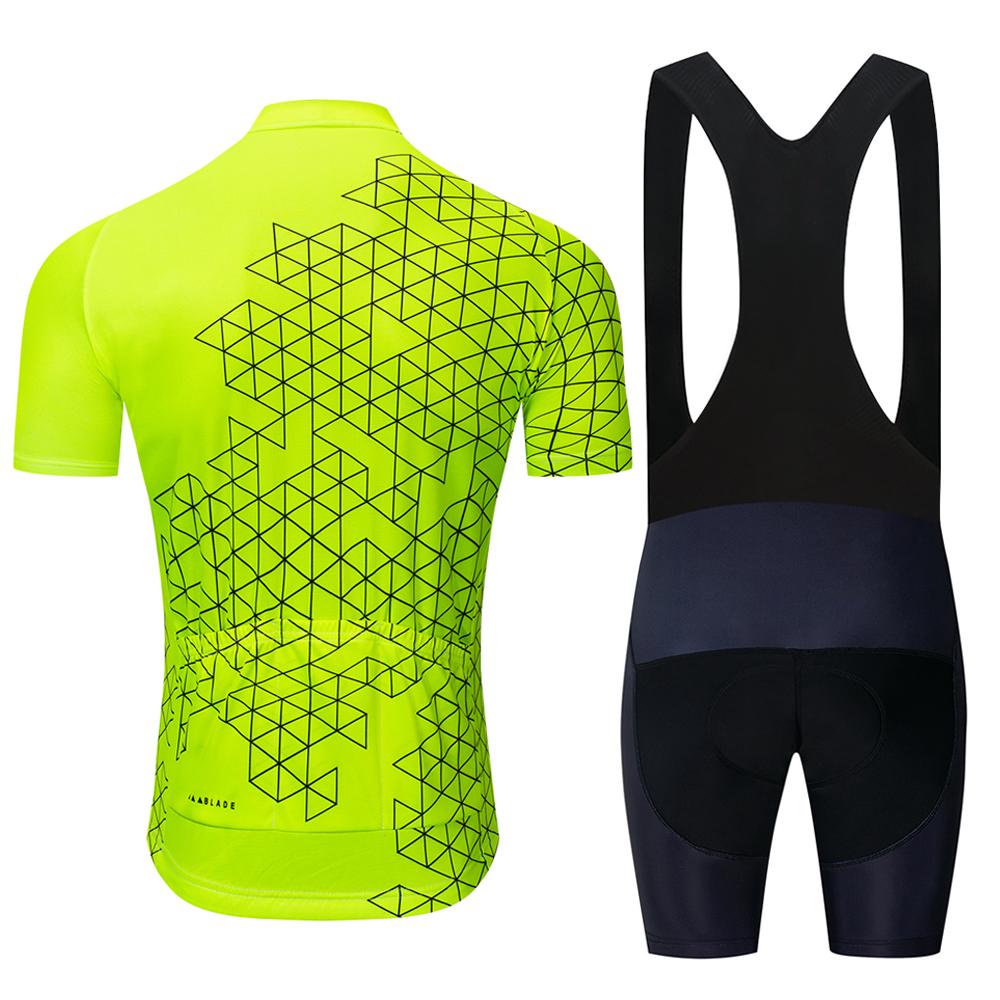 2025 Short Sleeve Cycling Jersey Clothes Bib Short Set Gel Pad Mountain Cycling Clothing Outdoor Mtb Ropa Ciclismo  Bike Wear