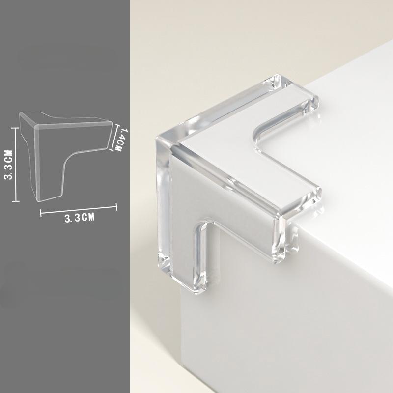 4/8/12PCS Baby Safety Silicone Table Corner Protector Furniture Edge Protection Cover Transparent Children Anti Collision Edge Guards