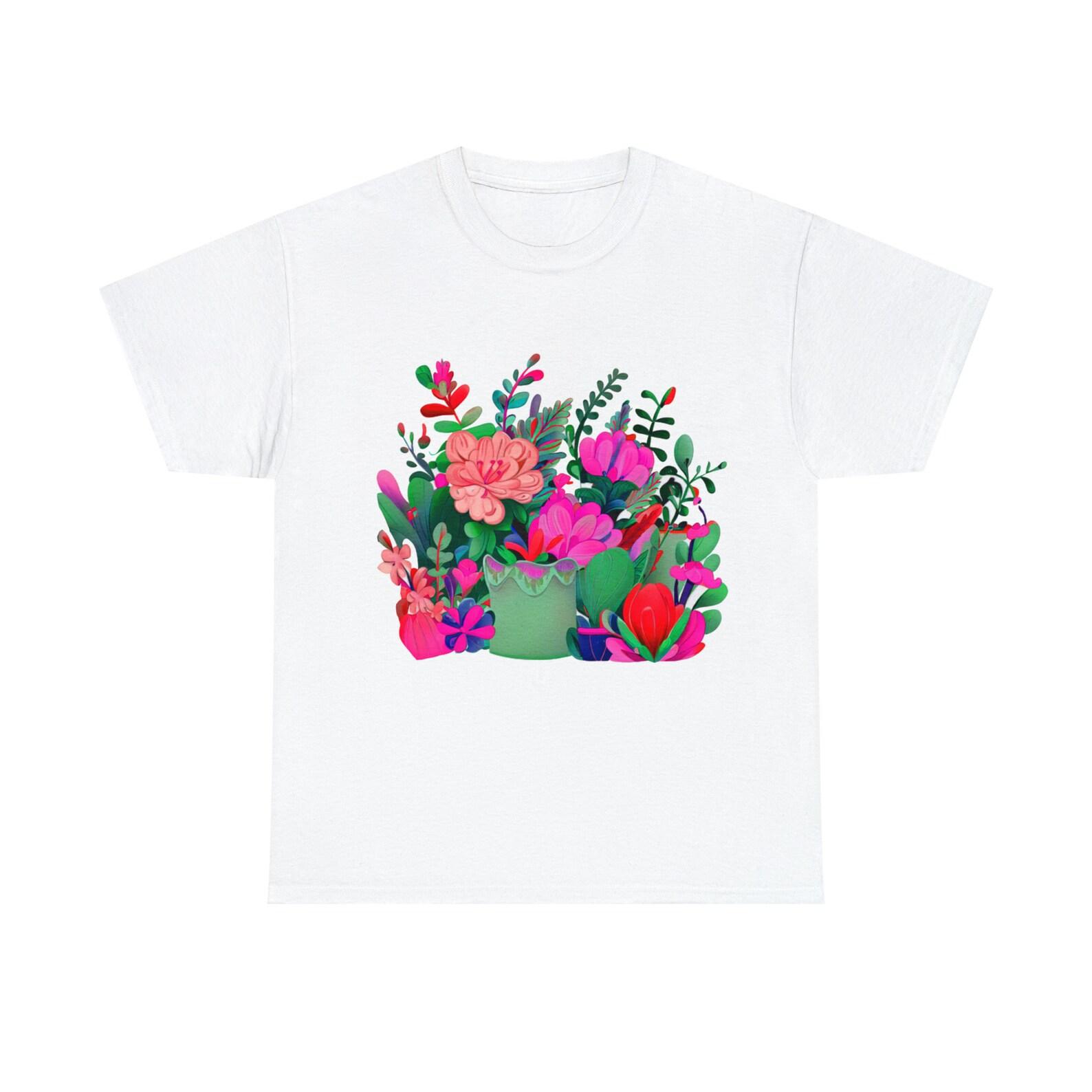 Pink and red Floral Tee 160