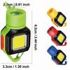 Lightweight Design Keychain Lamp High-Brightness COB USB Charging Flashlight  Daily Travel