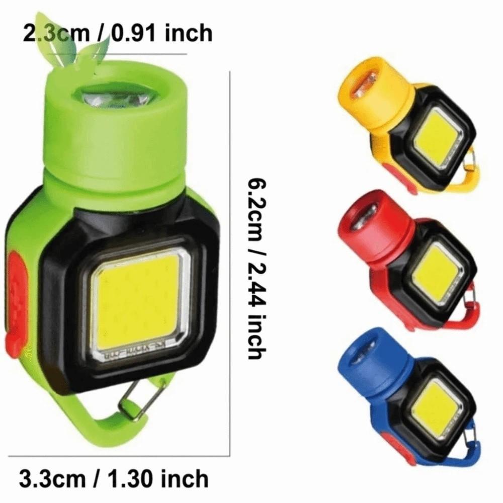 Lightweight Design Keychain Lamp High-Brightness COB USB Charging Flashlight  Daily Travel
