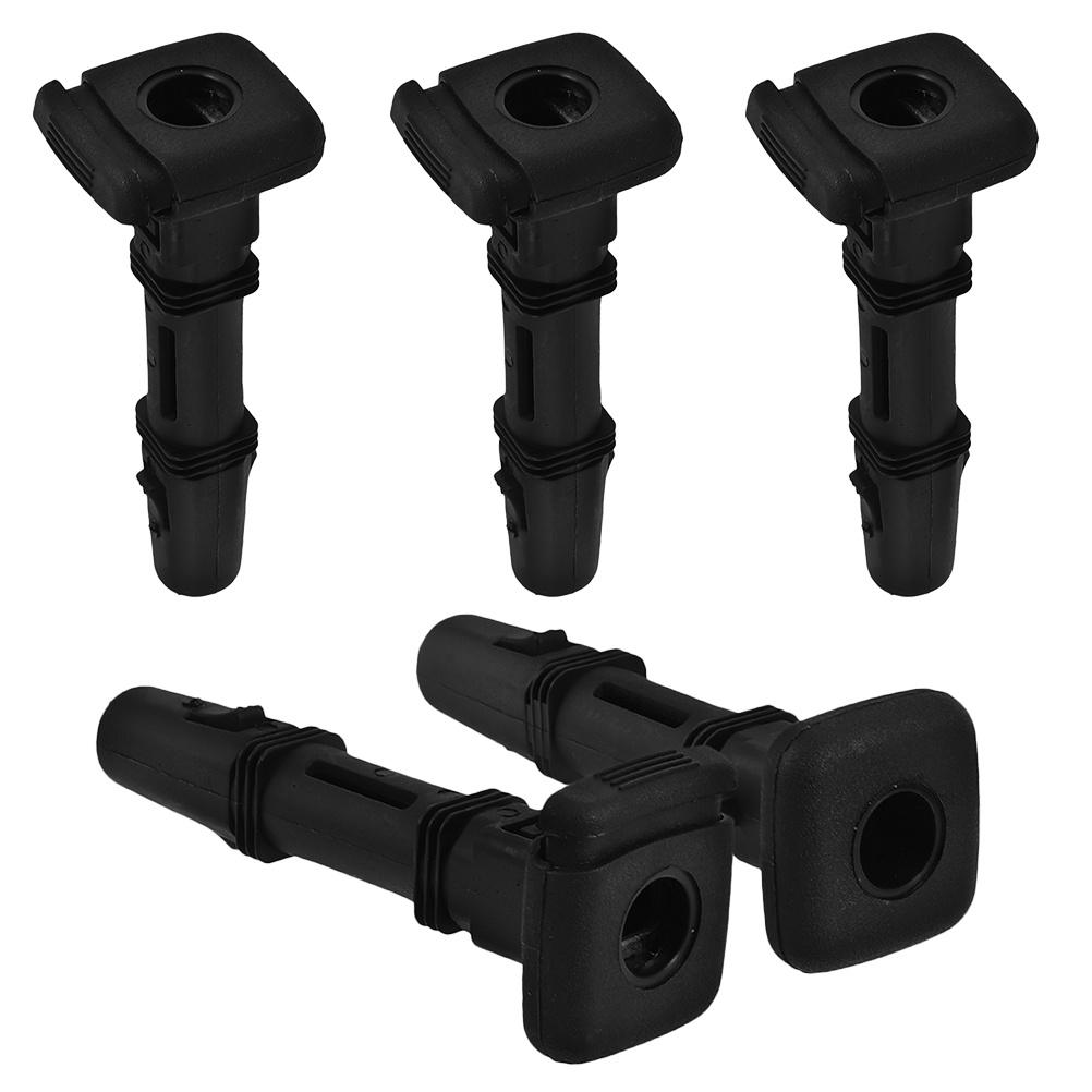 5Pcs Car Headrest Accessories Sturdy Plastic Adjustable Locking Mechanism Headrest Support Guide Insert for Front Seat Comfort