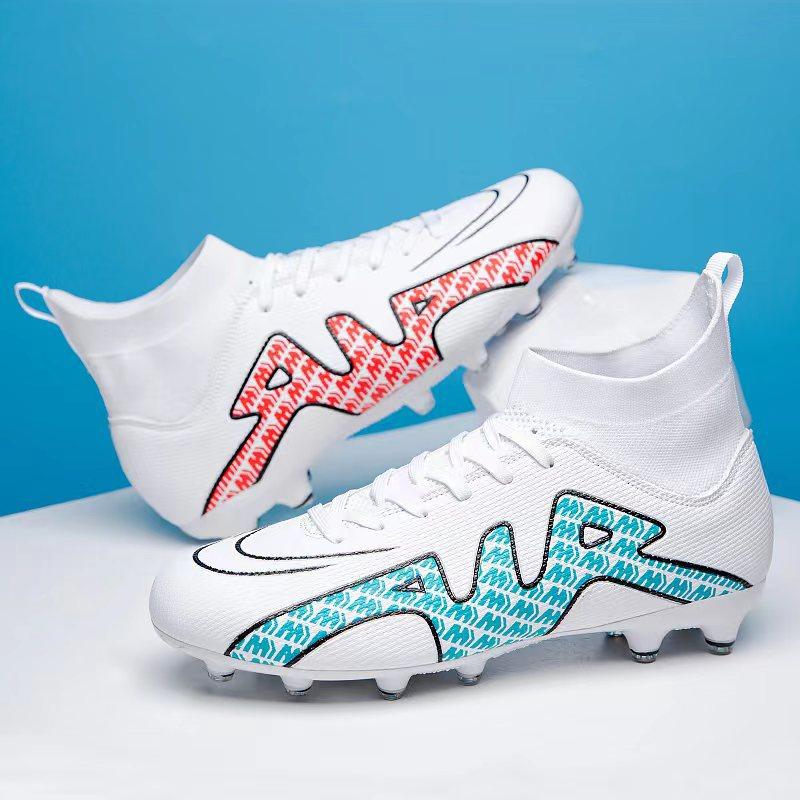 Mandarin Duck Football Shoes Men's and Women's Broken Nails Long and Short Nails Ag Primary and Secondary School Students Children's High-top Training