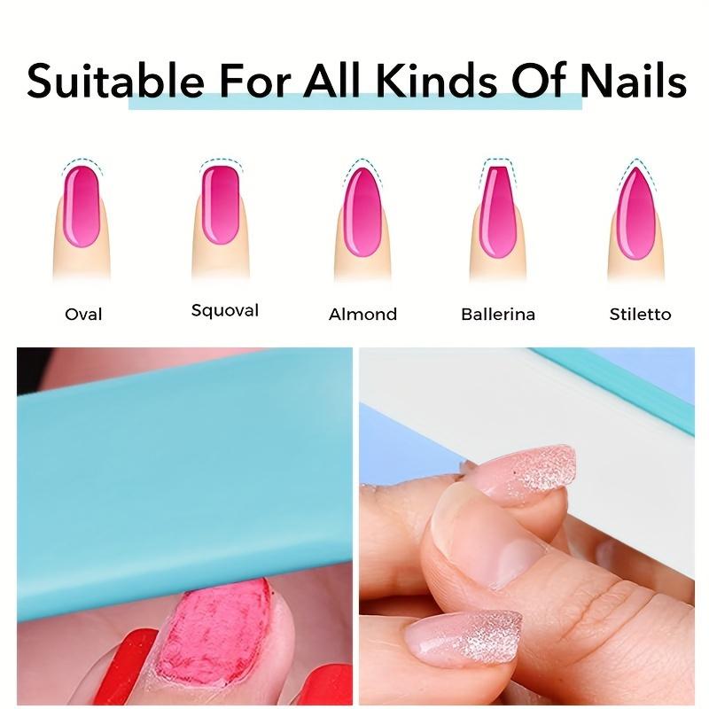 Folding Nail File Dual Sided Nail Files for Polishing Filing Artificial Nails Compact Travel Manicure Tool