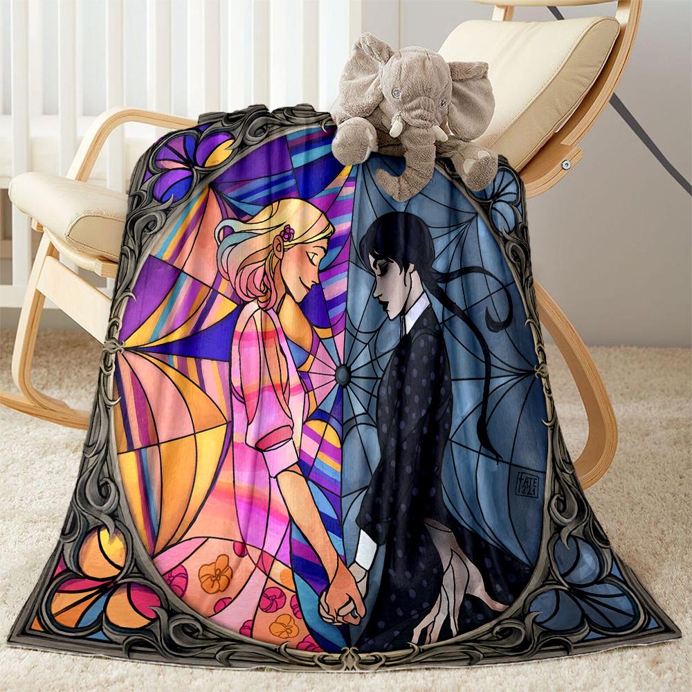 Wednesday Addams Clockwork Blanket Suitable for sofas,travel, living rooms also a good gift for friends and family Suitable for all seasons.