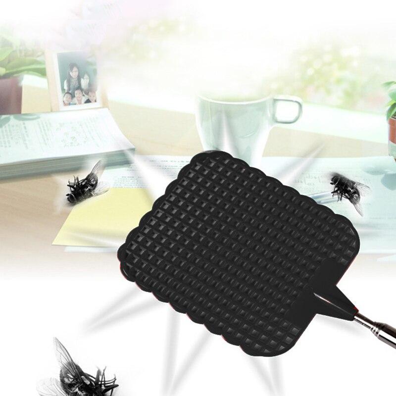 5 Pack Of Black Creative Fly Swatter Mosquito Swatter Stainless Steel Expansion Design Fly Repellent Supplies