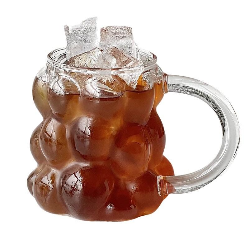 Grape Shaped Glass, High Borosilicate Glass With Juice Milk Cup, Simple Thickened High Temperature Resistant Glass