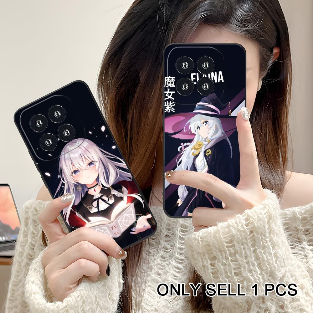 Wandering Witch Elaina Matte TPU Mobile Phone Case for Xiaomi 15 14 13 12 Mi 11 T Ultra Lite Pro S X 5G Colorful Printing Cover