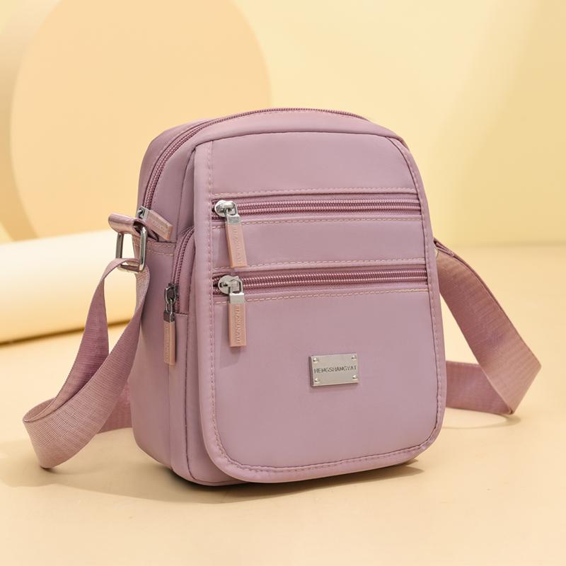 Women's Crossbody Bag Multi-Pocket Shoulder Bag Mother Bag Nylon Large Capacity Square Bag