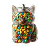 Animal-Shaped Candy Jar Airtight Storage Jar with Lid Cute Transparent Cat Dog Design Snack Jar for Kitchen Countertop Cabinet