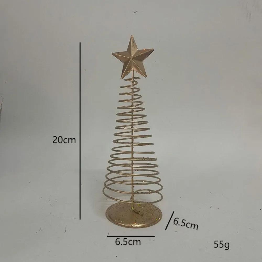 Home Decor New Iron Christmas Tree Iron Five Pointed Star Mini Christmas Desktop Decoration for Christmas Tree Decoration