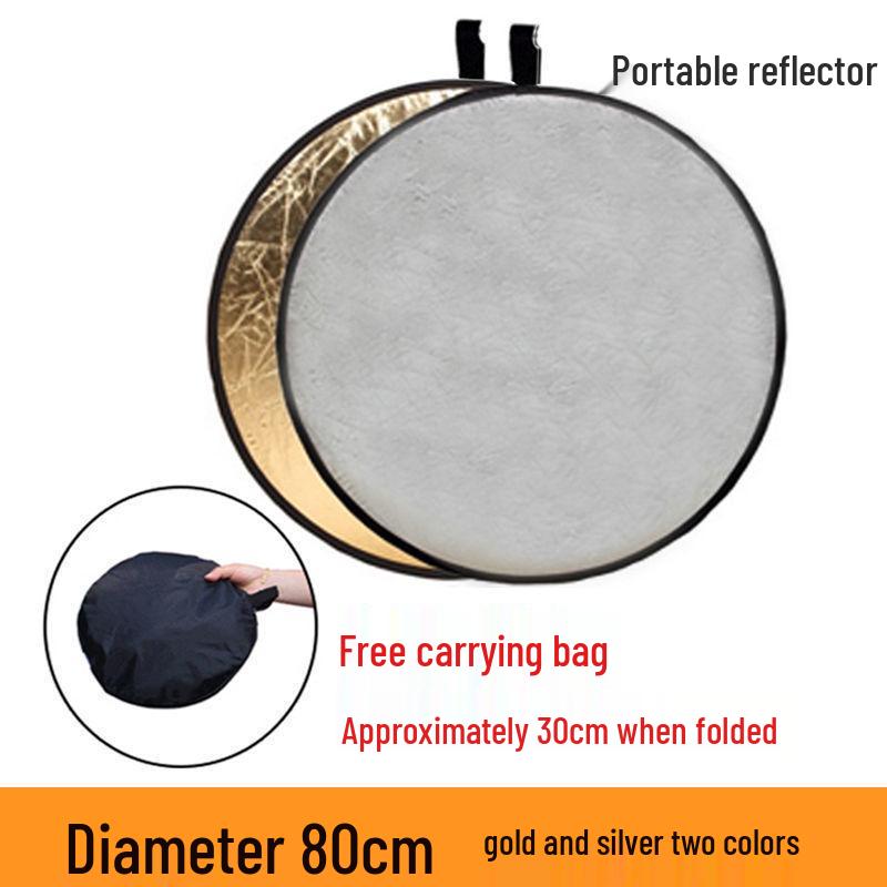 Foldable Photo Reflector: Portable Fill Light Board for Photography & Live Streaming