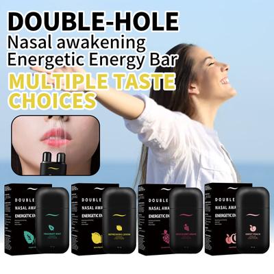 Vitality Mint Energy Bar 2g Erfrischend und erfrischend bei Müdigkeit und Schläfrigkeit beim Fahren Vitality Nasal Saugnapf mit Doppelloch Erfrischungsriegel