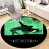 1pc The Matrix Office Round Area Rug, Under Office Chairs Bedroom Living Room Home Decor, Room Deco, Available In Various Sizes