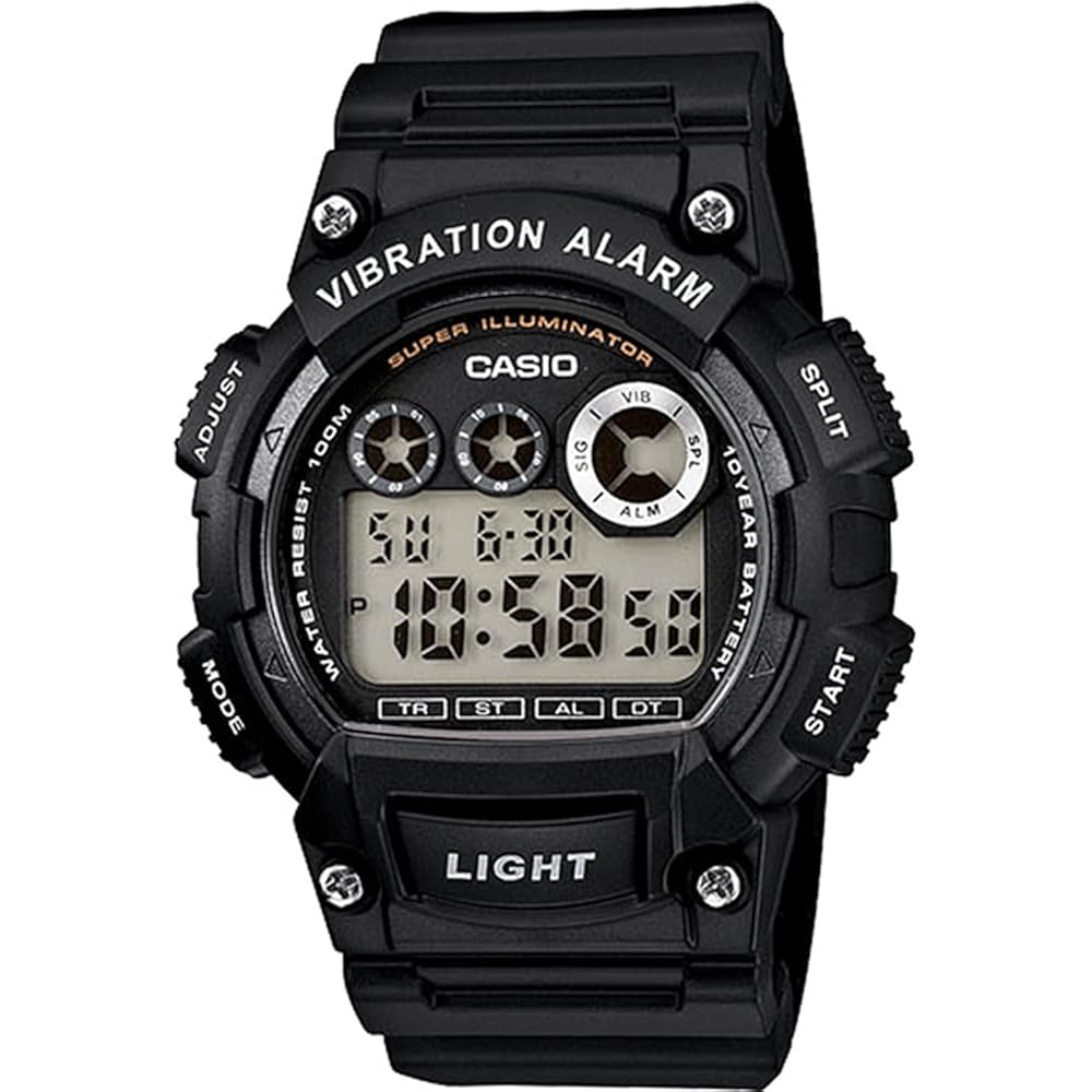 [Casio] CASIO Standard Digital Men s Watch with Vibration Function W-735H-1AV International Model...