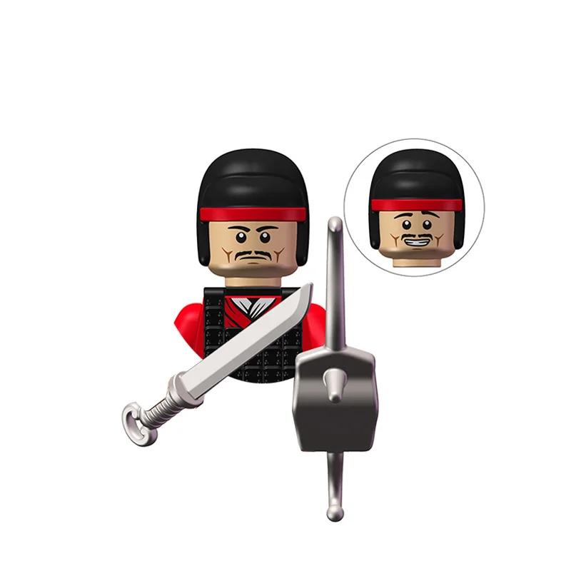 Kids Toys Chinese Ancient Historical Figures Military Soldiers Imperial Guard Military Commanders Model Building Blocks Gifts
