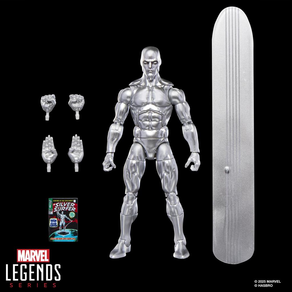 Hasbro Marvel Legends Series Silver Surfer Surfer Collectible 15cm Action Figure Toy G0815 Authentic "Silver #1"