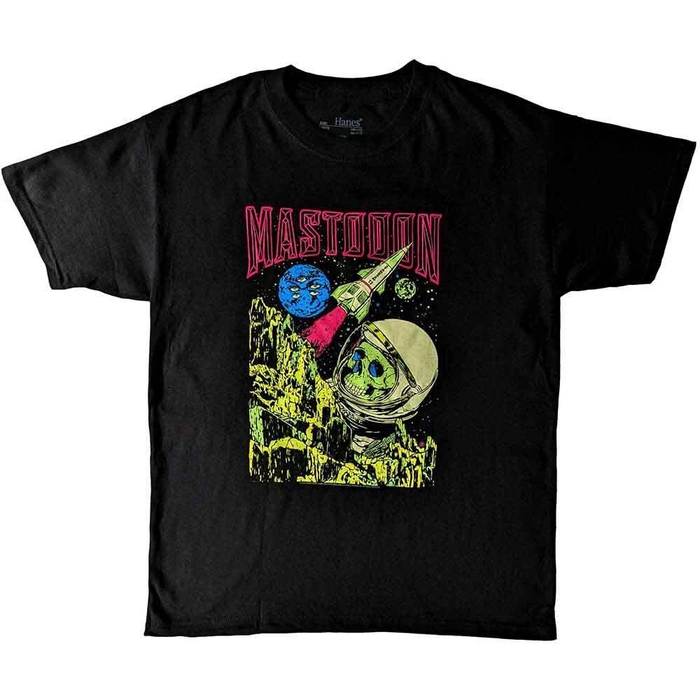Mastodon Kids T Shirt Space Colorization Logo Official Black Ages 5-14 yrs M M