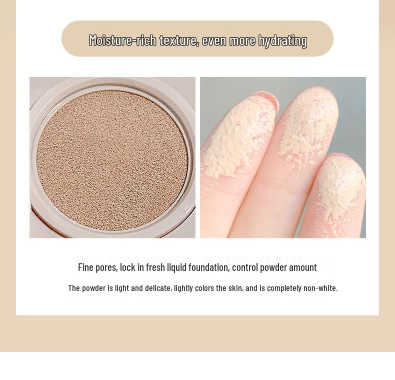 Xixi Soft Light Face Concealer Cushion Cream - Moisturizing, Lightweight, Pore-Minimizing, Natural Finish.