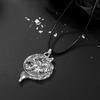 Retro Viking Wolf Head Pendant Necklace for Men - European & American Punk Jewelry