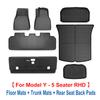 For Tesla Model Y 7 Seater and Model Y 5 Seat All Weather TPE Waterproof Anti-Slip Floor Mat Cargo Liner 2020-2023 Accessories