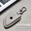 Genuine Leather Car Key Case Cover Fob for BMW G30 G20 G11 F15 F16 G01 G02 F48 X1 X3 X5 X6 X7 1 3 5 6 7 Series Keychain Luxury