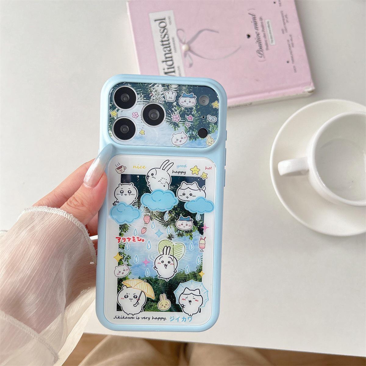 

Anti-Drop Usagi Cartoon iPhone 15/16/17 Pro Max Case with Big Window iPhone 17