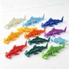 3D Printed Shark Figurine Flexible Fidget Animal Model Articulated Stress Relief Desk Toy