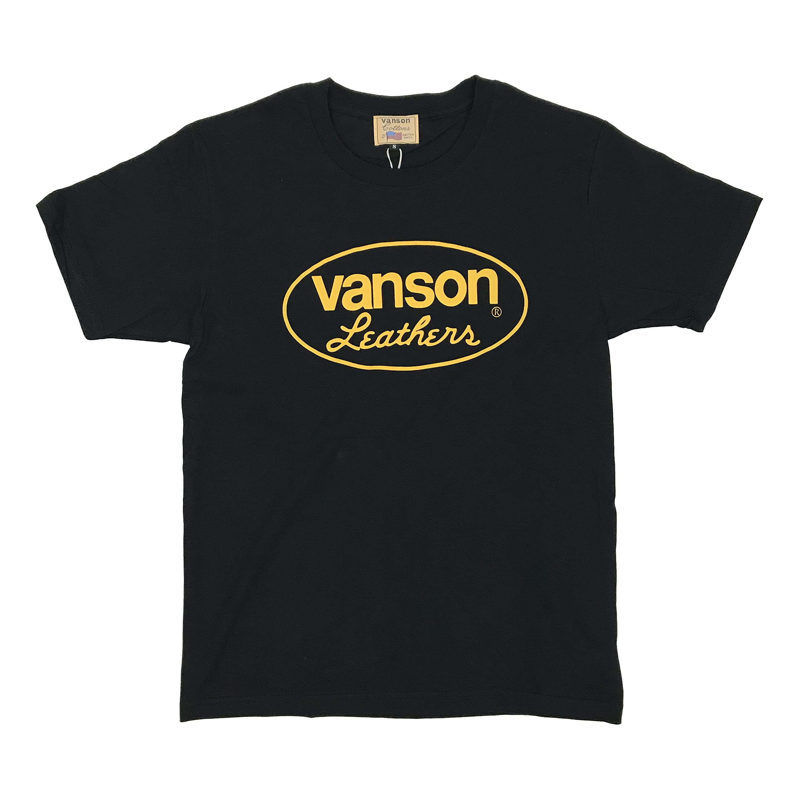 

Vanson Oval Print Short Sleeve T-Shirt -882V063- (S, Black)