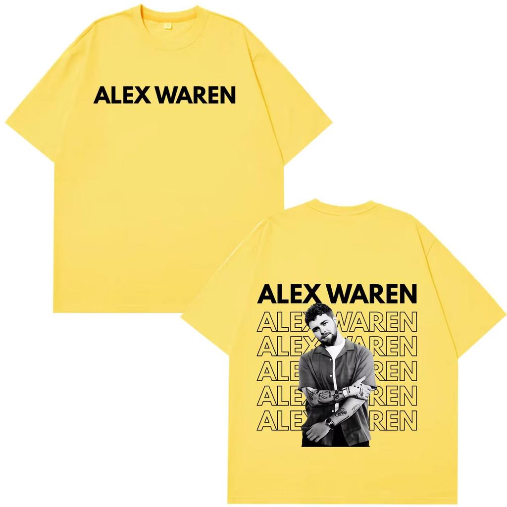 Summer Hot Sale Singer Alex Warren Album 2026 Tour T-shirts Y2K Men Women Print Crew Neck Casual T Shirt Breathable and Comfortable Clothes