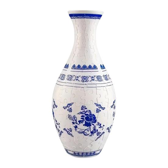 

160 шт./набор 3D пазл ваза DIY ручная работа синяя белая керамическая морская лодка замок держатель для растений контейнер для детей взрослых образовательный изогнутый пазл A