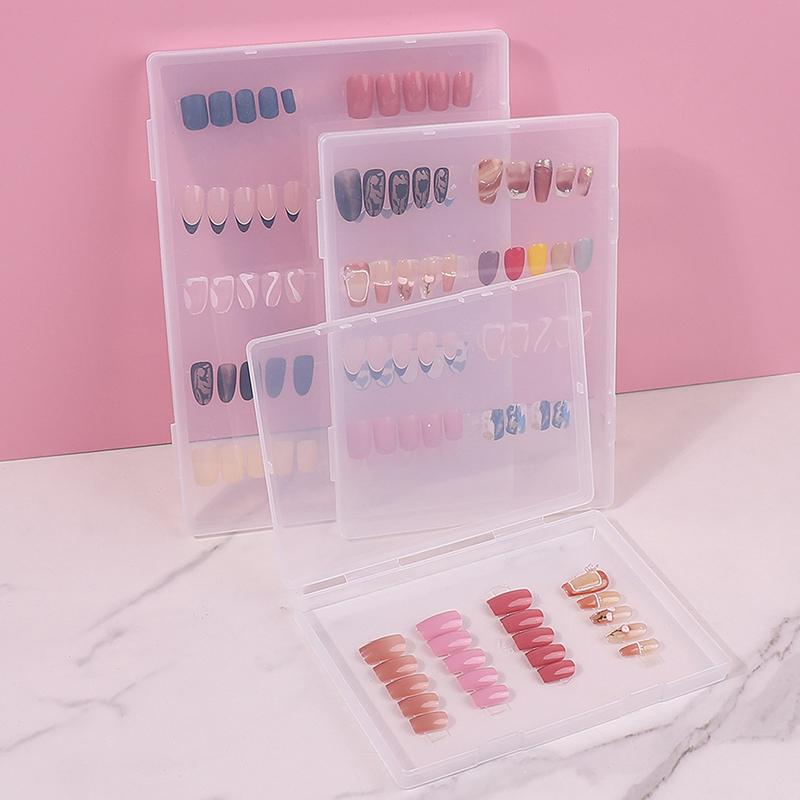 1Pc False Display Board Nail Tools Fake Nail Storage Box Display Book Nail Art Showing Shelf Gel Polish Manicure Collector Box