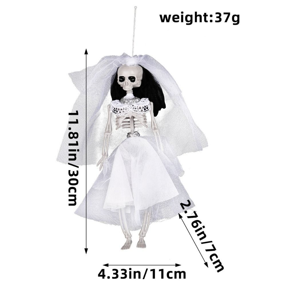 Hanging Ghost Bride Pendant Scary Halloween Decoration Skeleton Ornaments  Haunted House