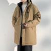 Men's Warm Plush Hooded Cotton Jacket for Winter Outdoor Sports & Mountaineering