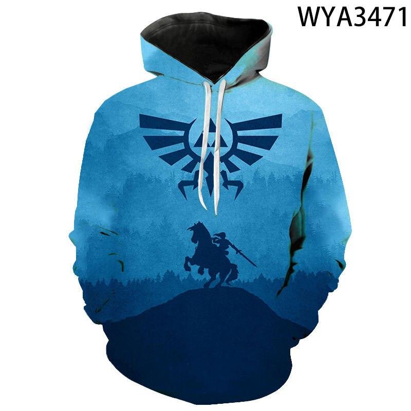 2020 nouvelle mode Zelda 3d sweats à capuche imprimés sweats
