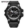 SANDA 3179 Digital Men Watch 50M Waterproof Watch Dual Display Quartz Sports Watch for Men Luminous Relogio Masculino
