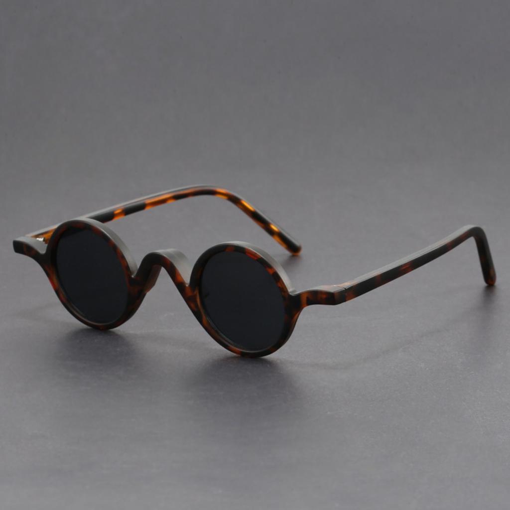 Okulary przeciwsłoneczne okrągłe z małą oprawką Peekaboo dla kobiet vintage unisex TR90 Okulary przeciwsłoneczne Vintage dla mężczyzn acetat koreański styl