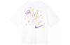 Nike Women'ss Hand-Drawn Print Crewneck T-Shirt White FD9315-100