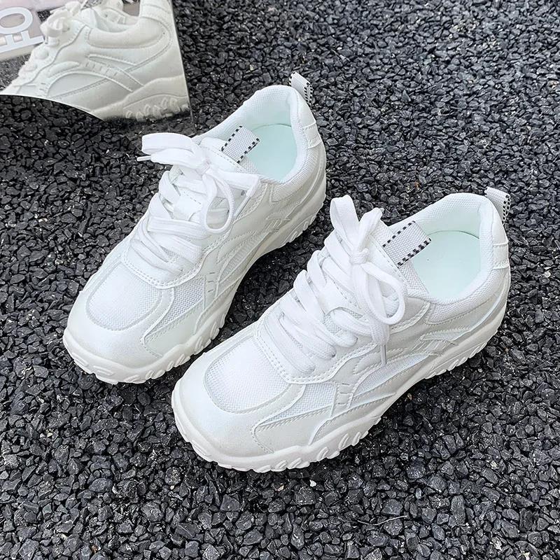Women  Summer Platform Height Increase 7Cm Luxury Sports Shoes For Women Fashion Tennis Breathable Women'S Shoes