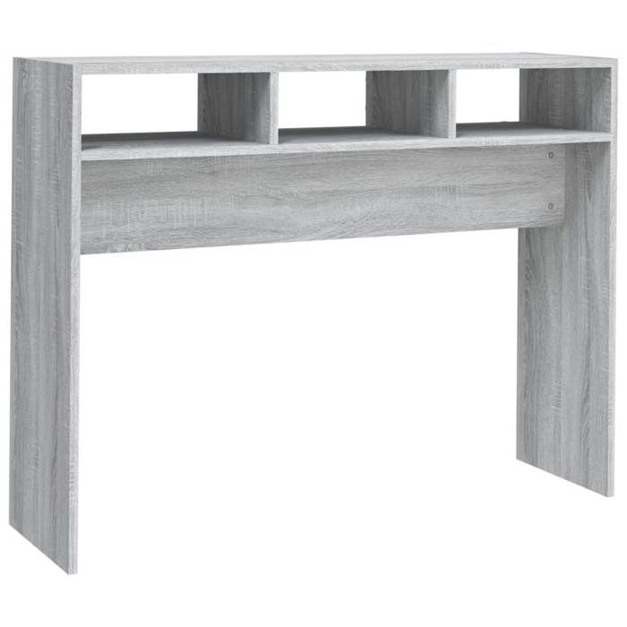VidaXL Table console Sonoma gris 105x30x80 cm Bois d'ingénierie 815940