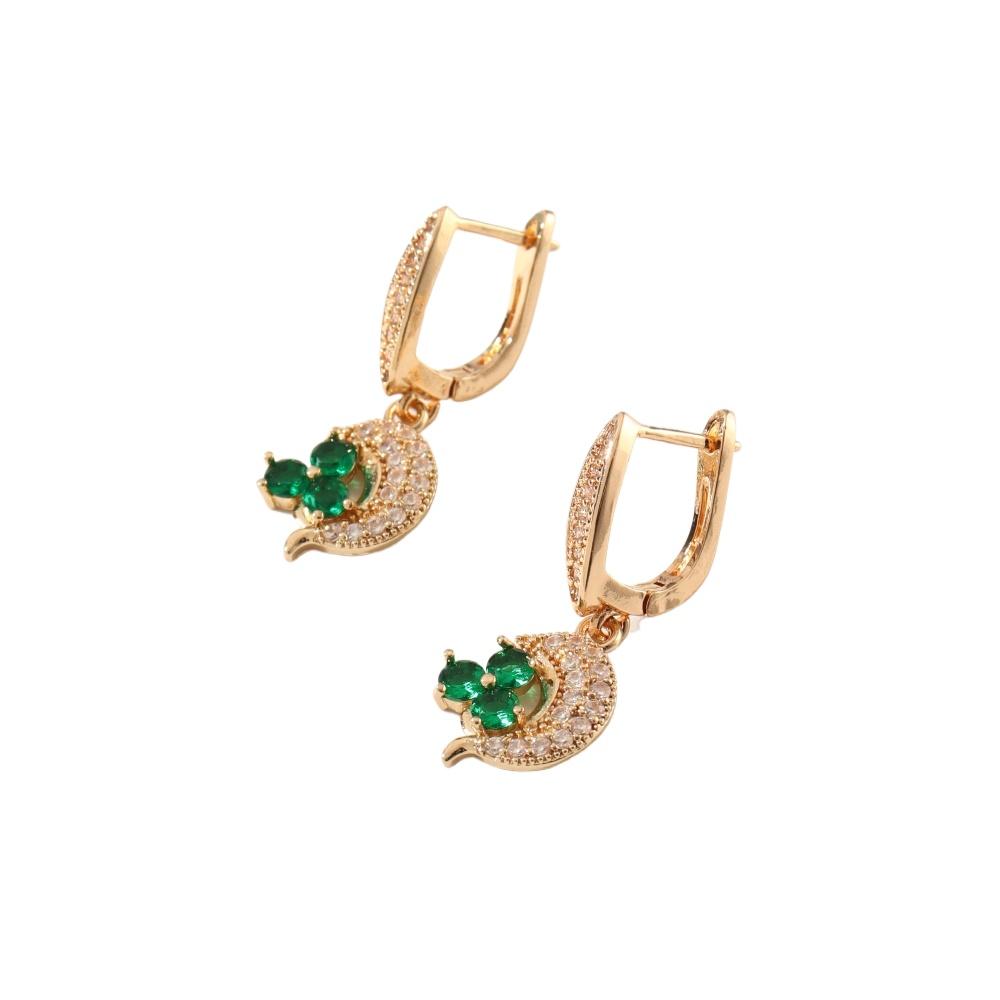 Dolphin Shape Dangle Earrings for Women 2025 New Golden Zirconia Drop Earring Ladys Wedding Party Jewelry Accessories