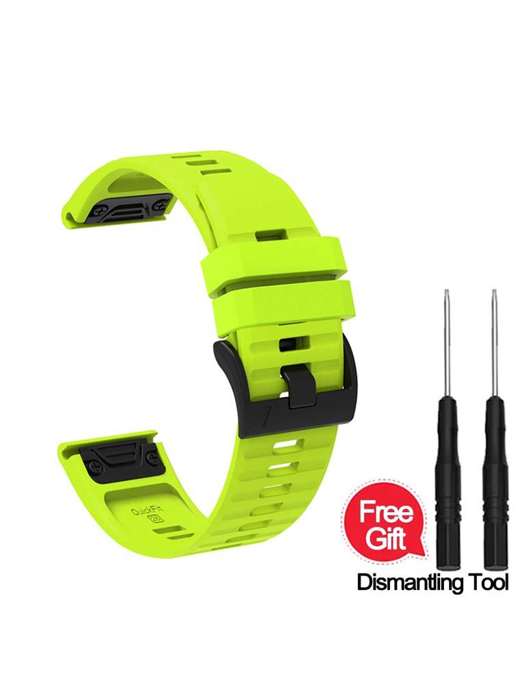22mm 26mm Quick Fit Silicone Strap For Garmin Fenix 8/7/7X/6/6X Pro/5/5X Plus Replacement Watch Band For Garmin EPIX/Enduro 3