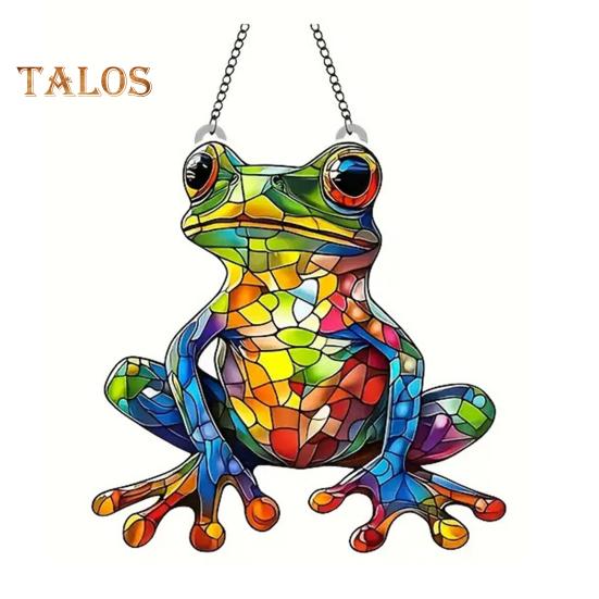 

Лягушка-ловец солнца 2D акриловая лягушка подвесное украшение на окно лягушка настенный декор ловец солнца подарок на новоселье для любителей лягушек B